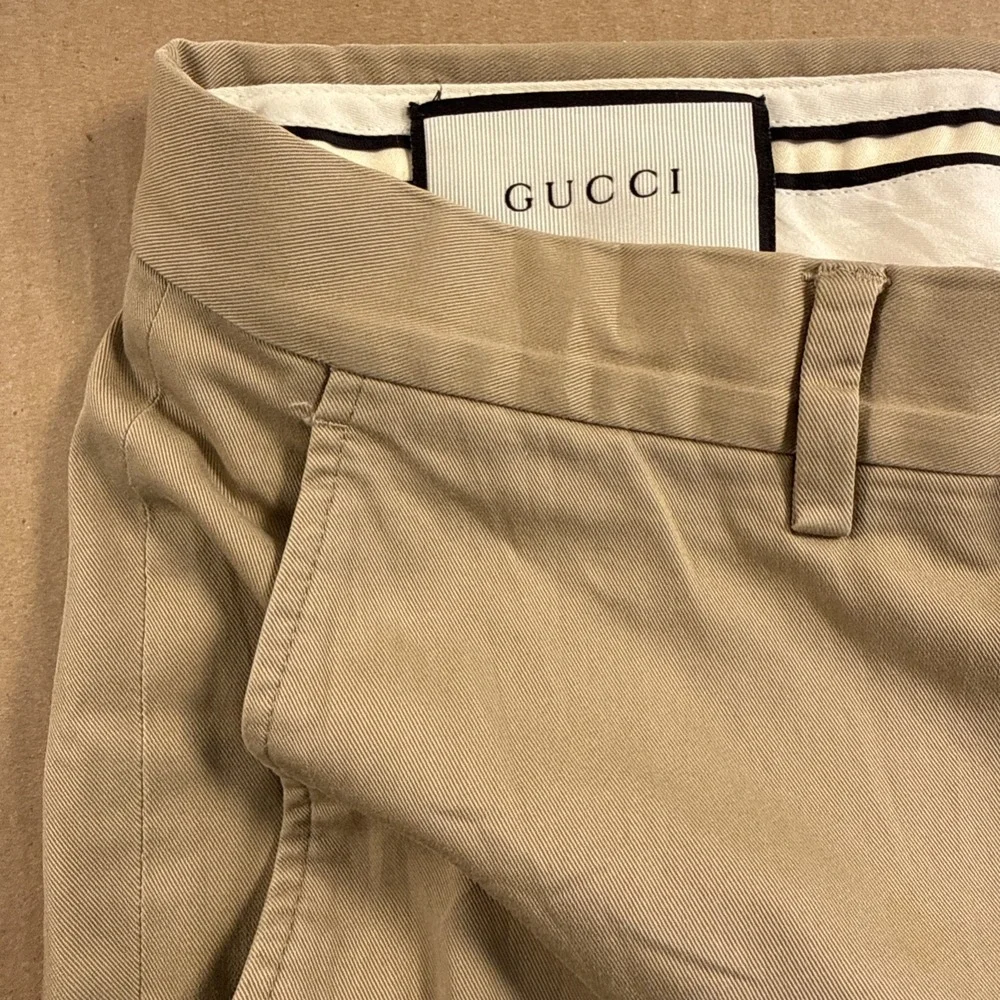 Gucci Men's Khaki Cotton Stretch Formal Pant Size 50R (34-35) 451107 Z43682840